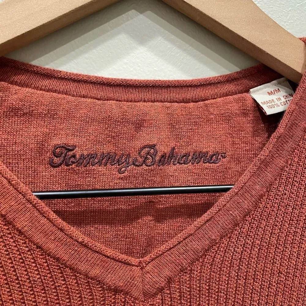 Tommy Bahama Men’s Dark Orange Sweater - Size: Medium